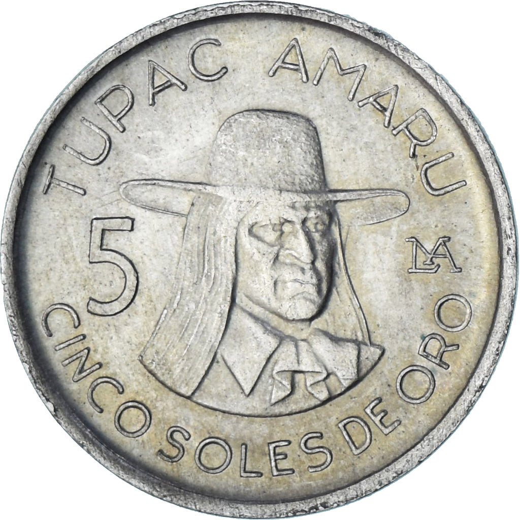 Pérou, 5 Soles, 1975