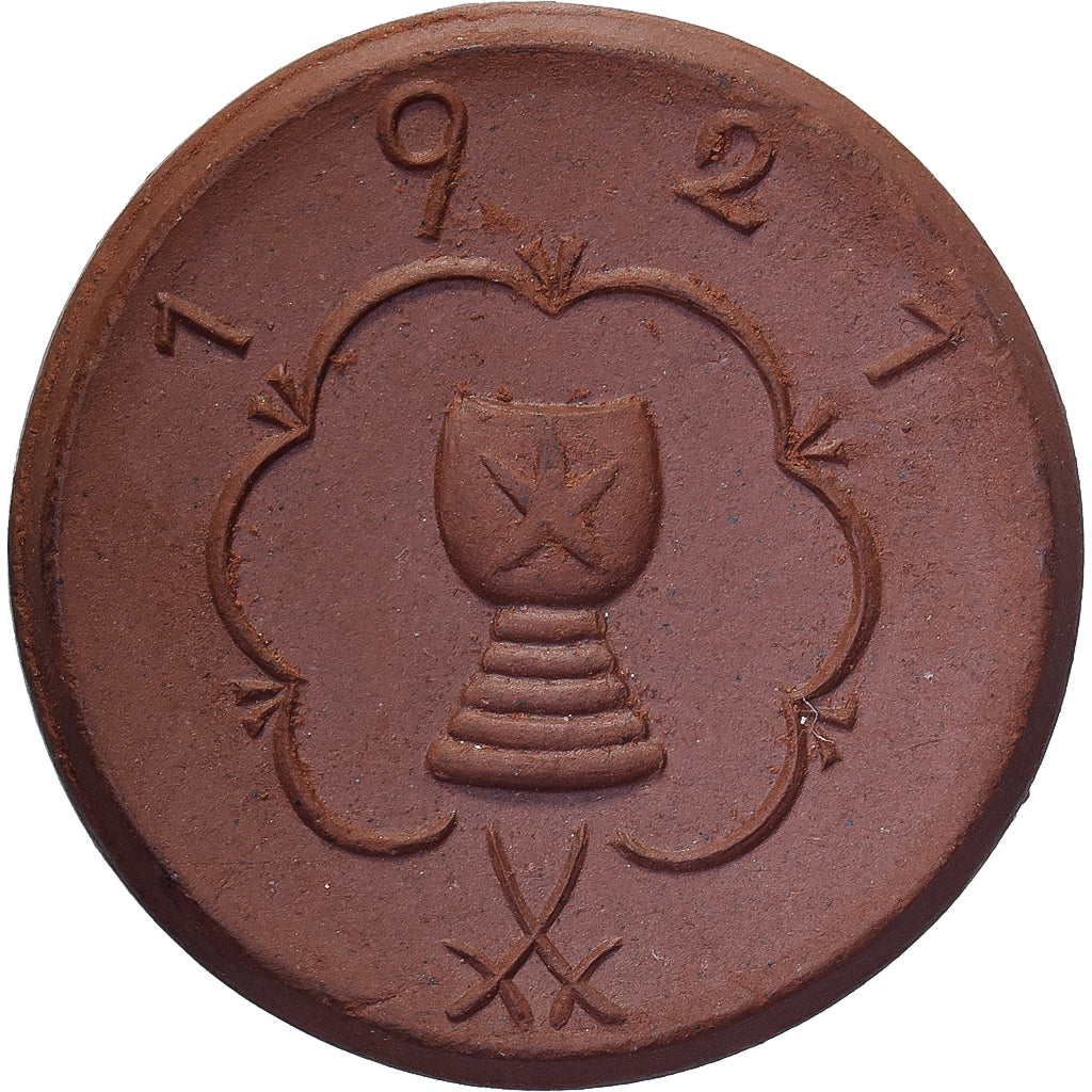 NIEMCY, REP. WEIMARSKA, Stadt Kitzingen, 50 Pfennig, 1921, MS(63), Porcelana