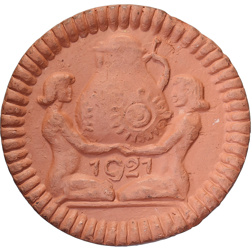 NIEMCY, REP. WEIMARSKA, Municipality of Höhr, 50 Pfennig, 1921, AU(55-58)