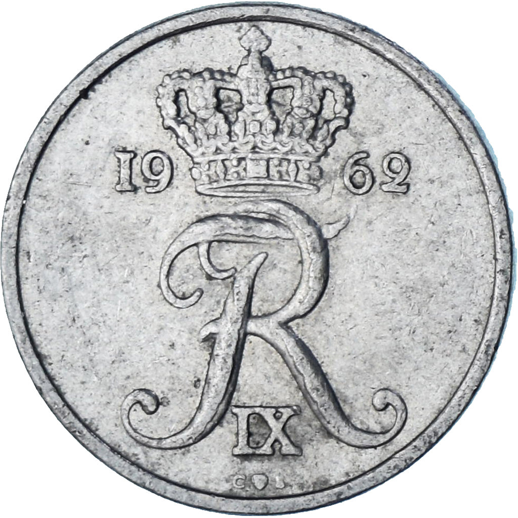 Dinamarca, 10 Öre, 1962