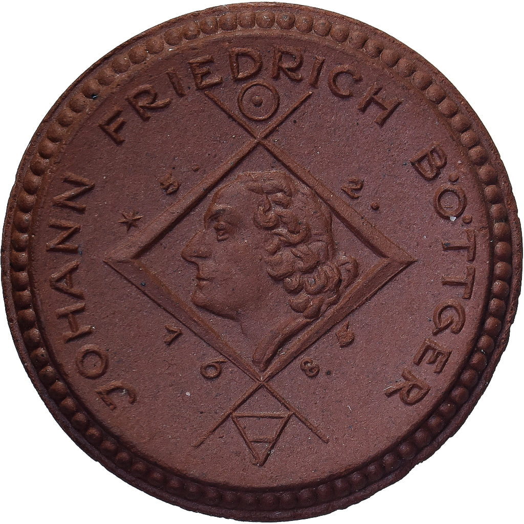 Duitsland, Weimarrepubliek, Stadt Schleiz, 50 Pfennig, 1922, UNC-, Porselein