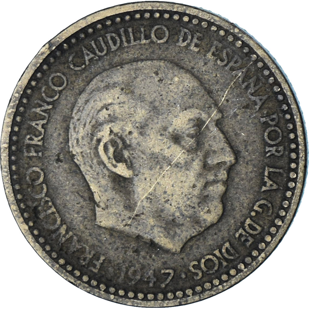 Spanje, 1 Peseta, 1947