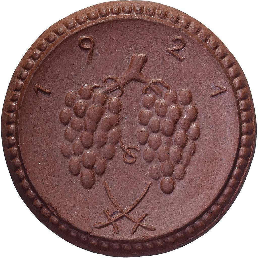 ALEMANIA - REPÚBLICA DE WEIMAR, Stadt Grünberg, 1 Mark, 1921, SC, Porcelana