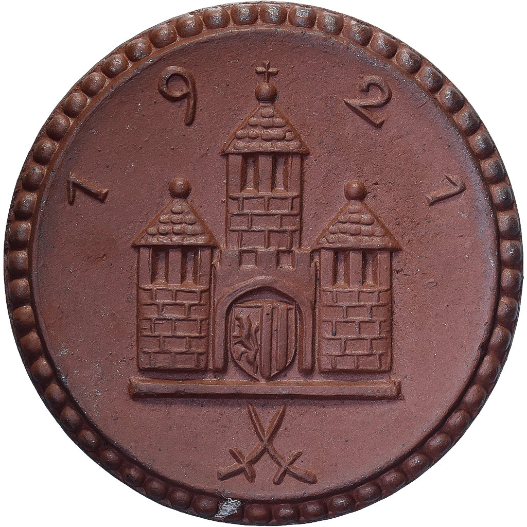 NIEMCY, REP. WEIMARSKA, Stadt Freiberg, 1 Mark, 1921, MS(63), Porcelana