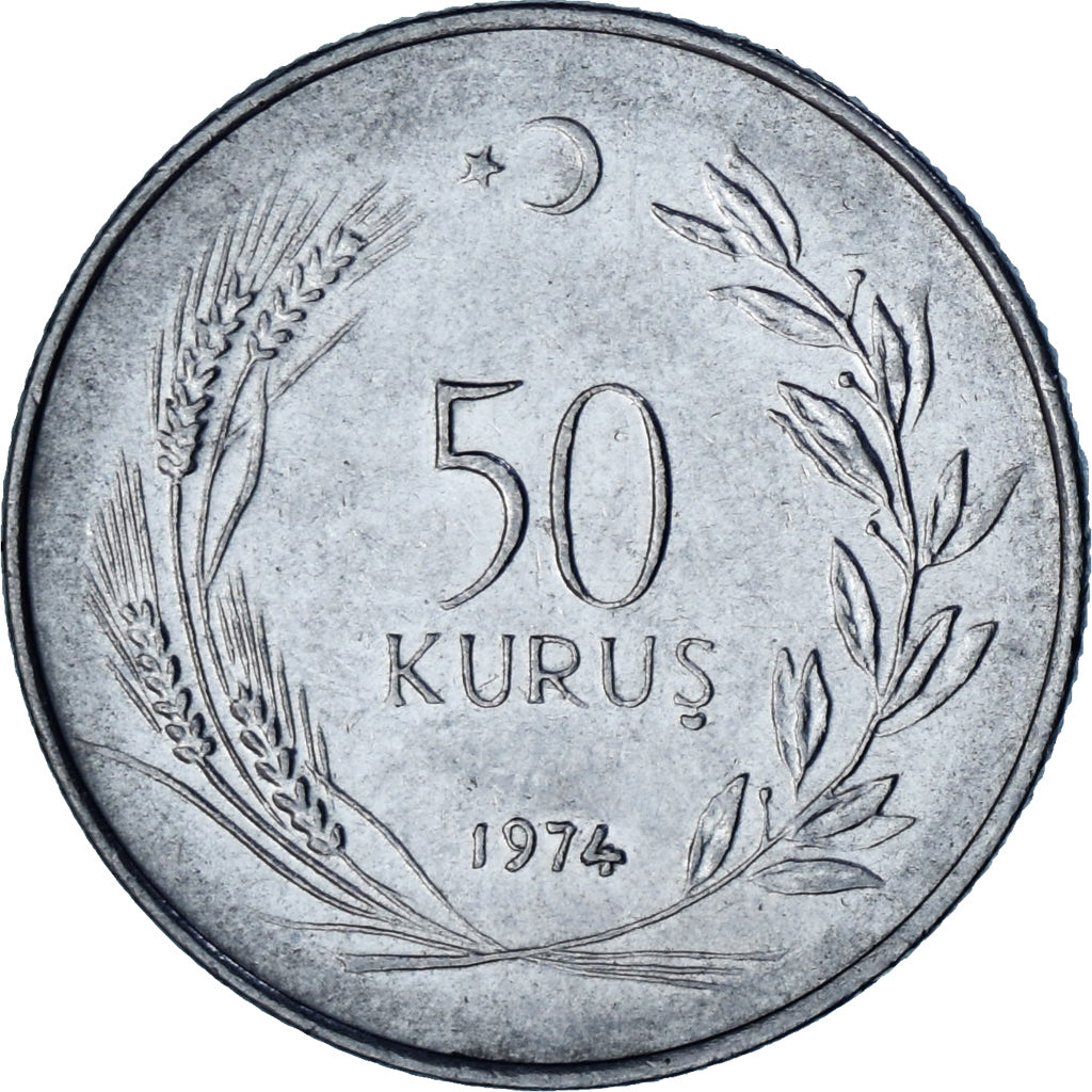 Turkije, 50 Kurus, 1974