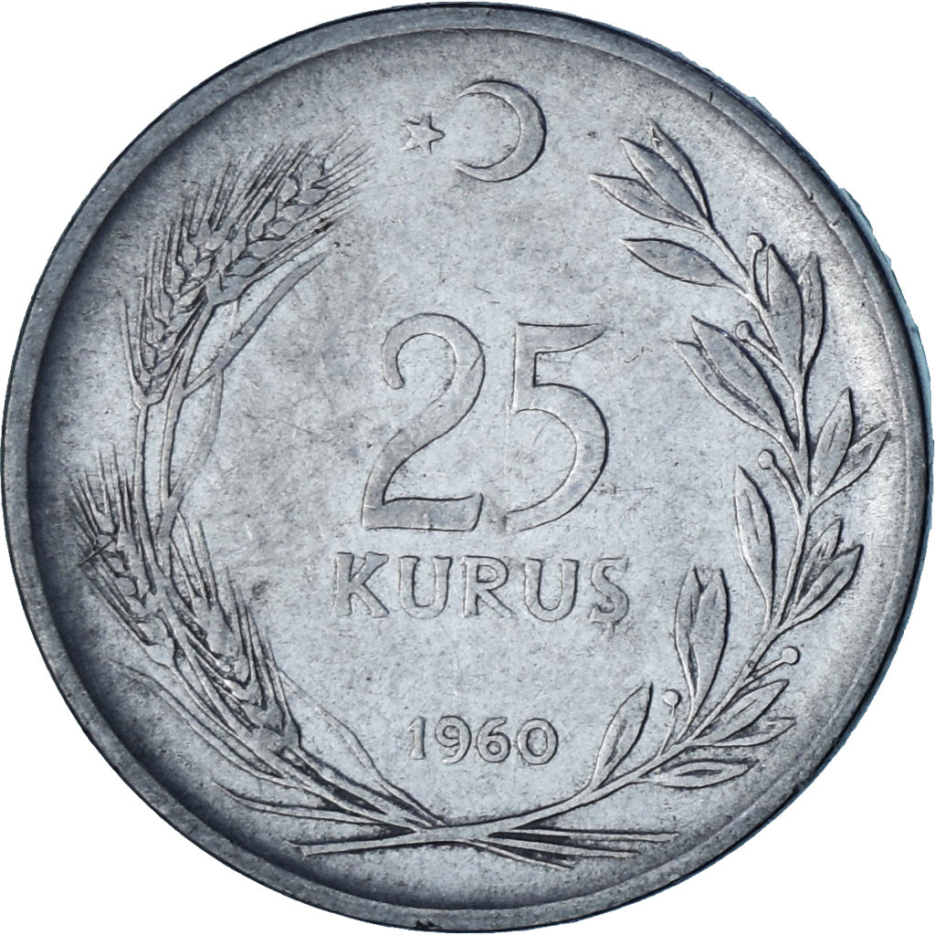 Turkije, 25 Kurus, 1960