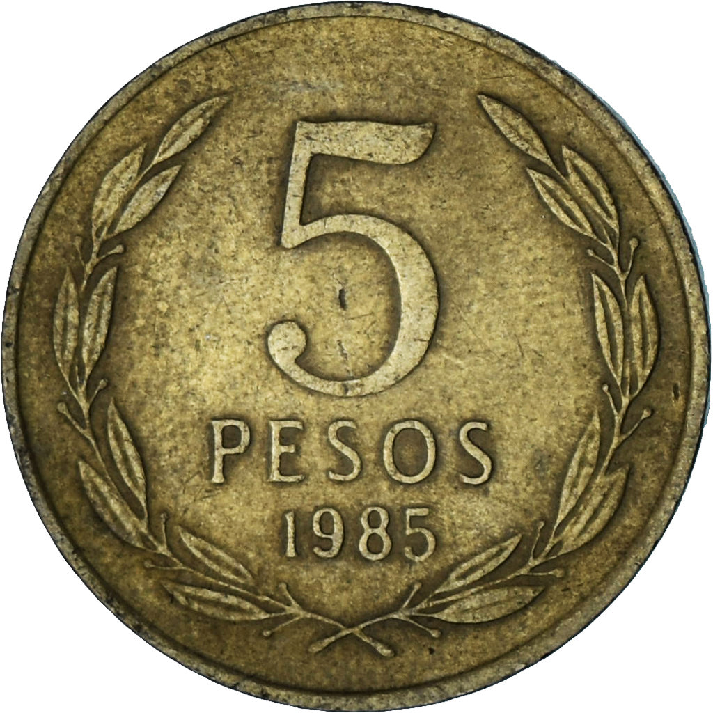 Cile, 5 Pesos, 1985