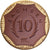 NIEMCY, REP. WEIMARSKA, Federal state of Saxony, 10 Mark, 1921, Gilded, MS(63)