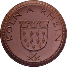 Weimar Republic, Stadt Köln, 10 Mark, 1921, MS(63), Porcelain