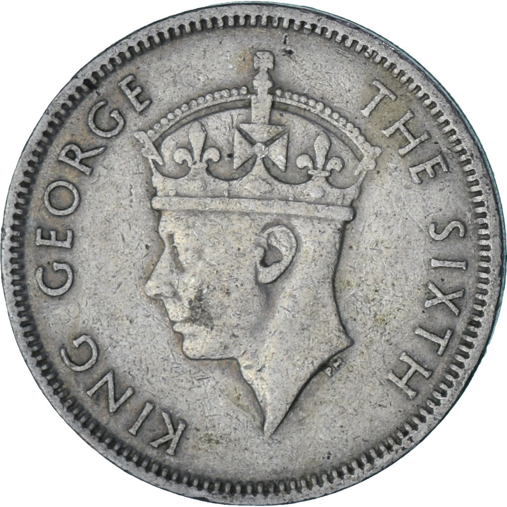 Mauricio, 1/2 Rupee, 1950