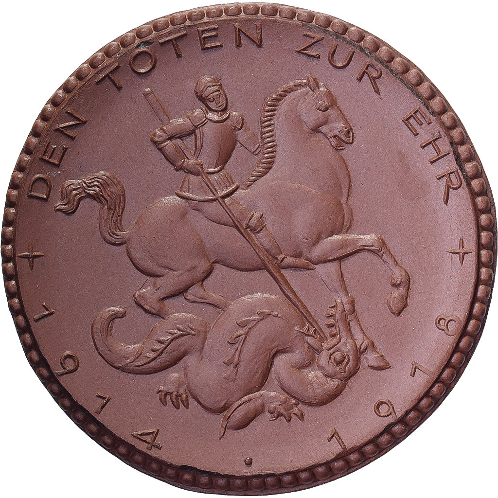 Germania, medaglia, ChR, Den Toten zur Ehr, 1919, Porcellana, SPL