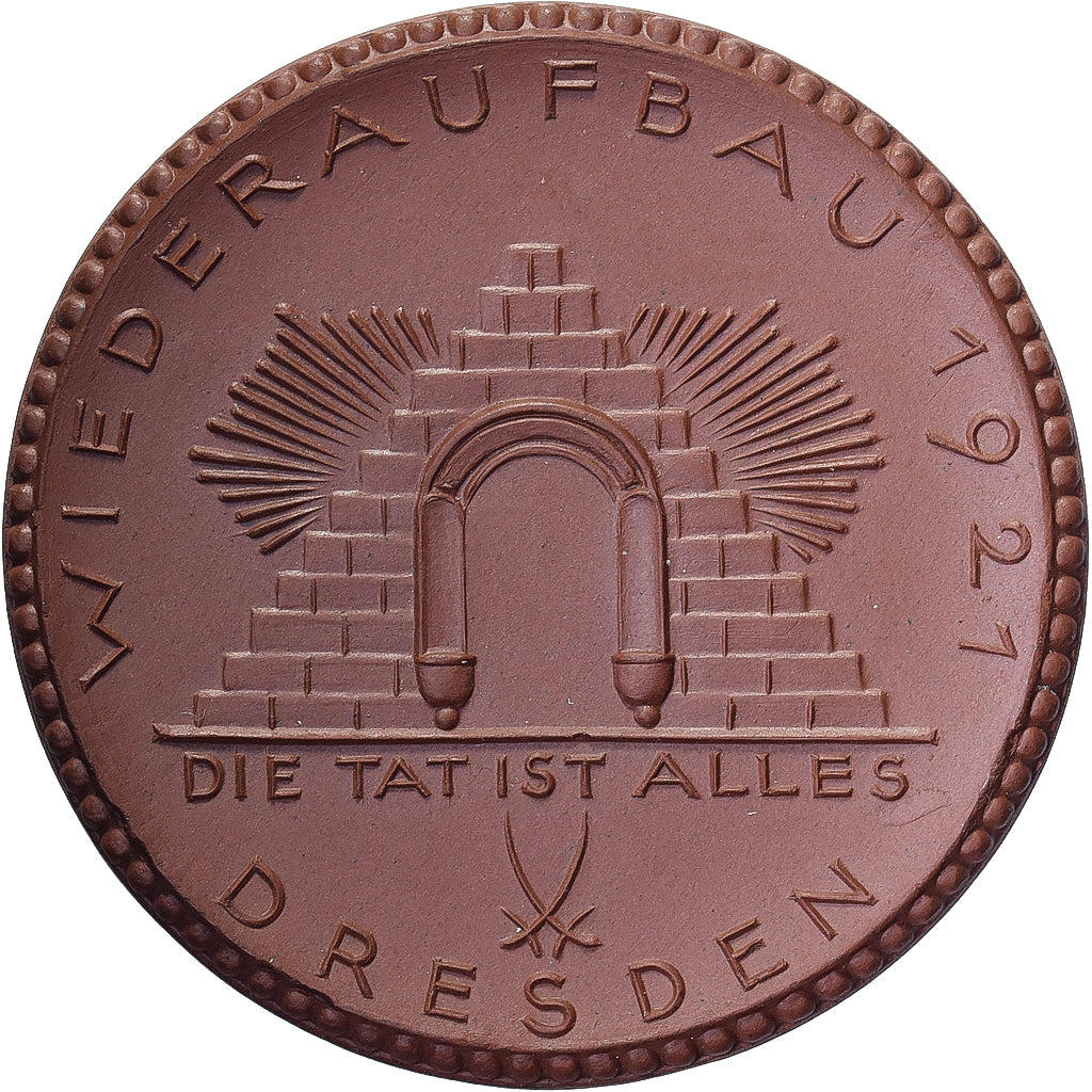 Deutschland, Weimarer Republik, Stadt Dresden, 20 Mark, 1921, UNZ, Porzellan