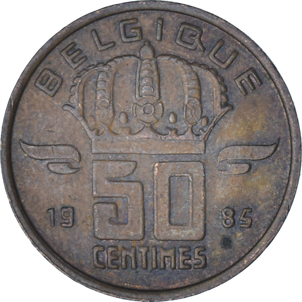 Belgio, 50 Centimes, 1985