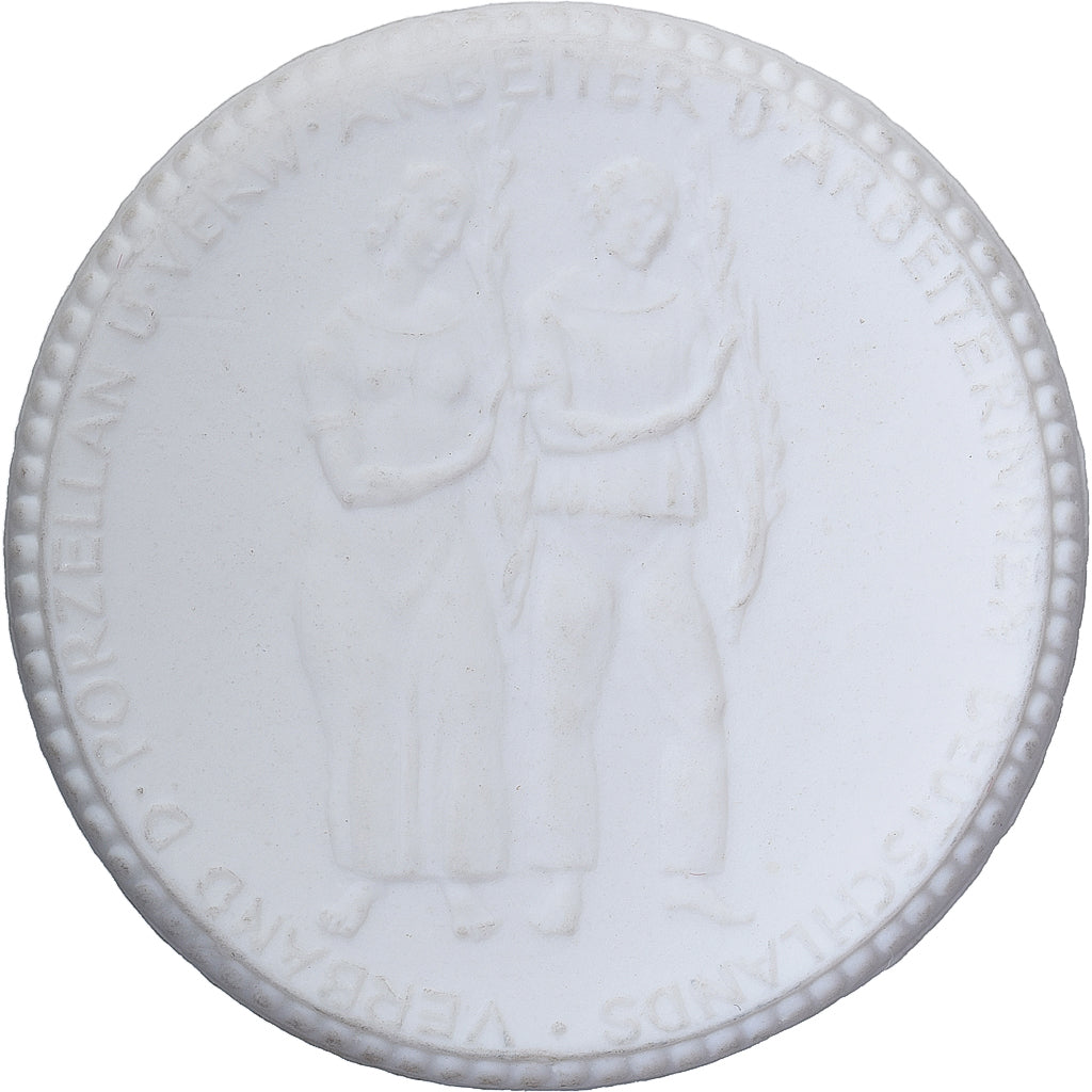 Duitsland, Medaille, Dresden, immer strebe zum Ganzen, 1922, Porselein, UNC-