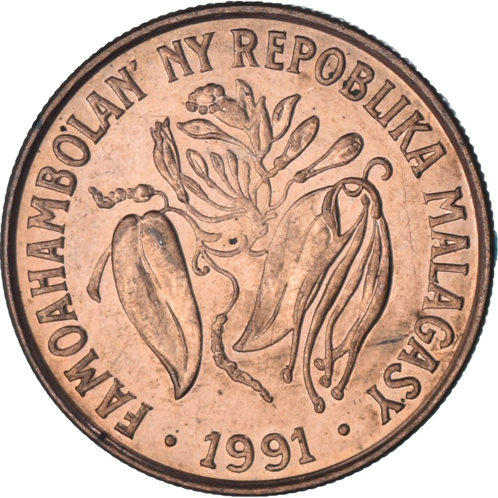 Madagascar, 10 Francs, 2 Ariary, 1991