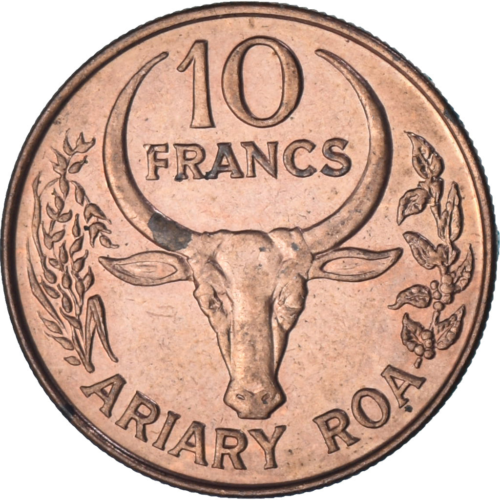 Madagascar, 10 Francs, 2 Ariary, 1991