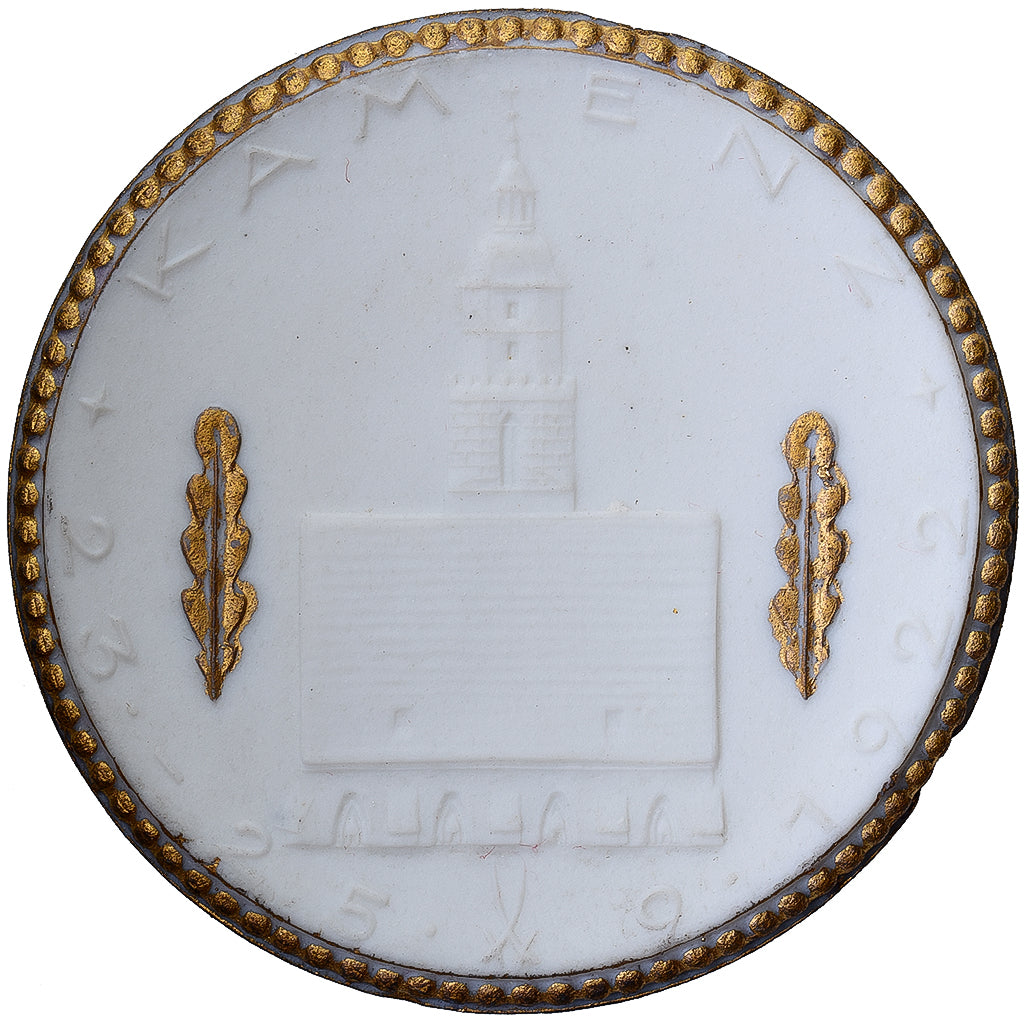 Germany, Medal, Kamenz, WWI, 1922, Porcelain, Gilded, MS(63)