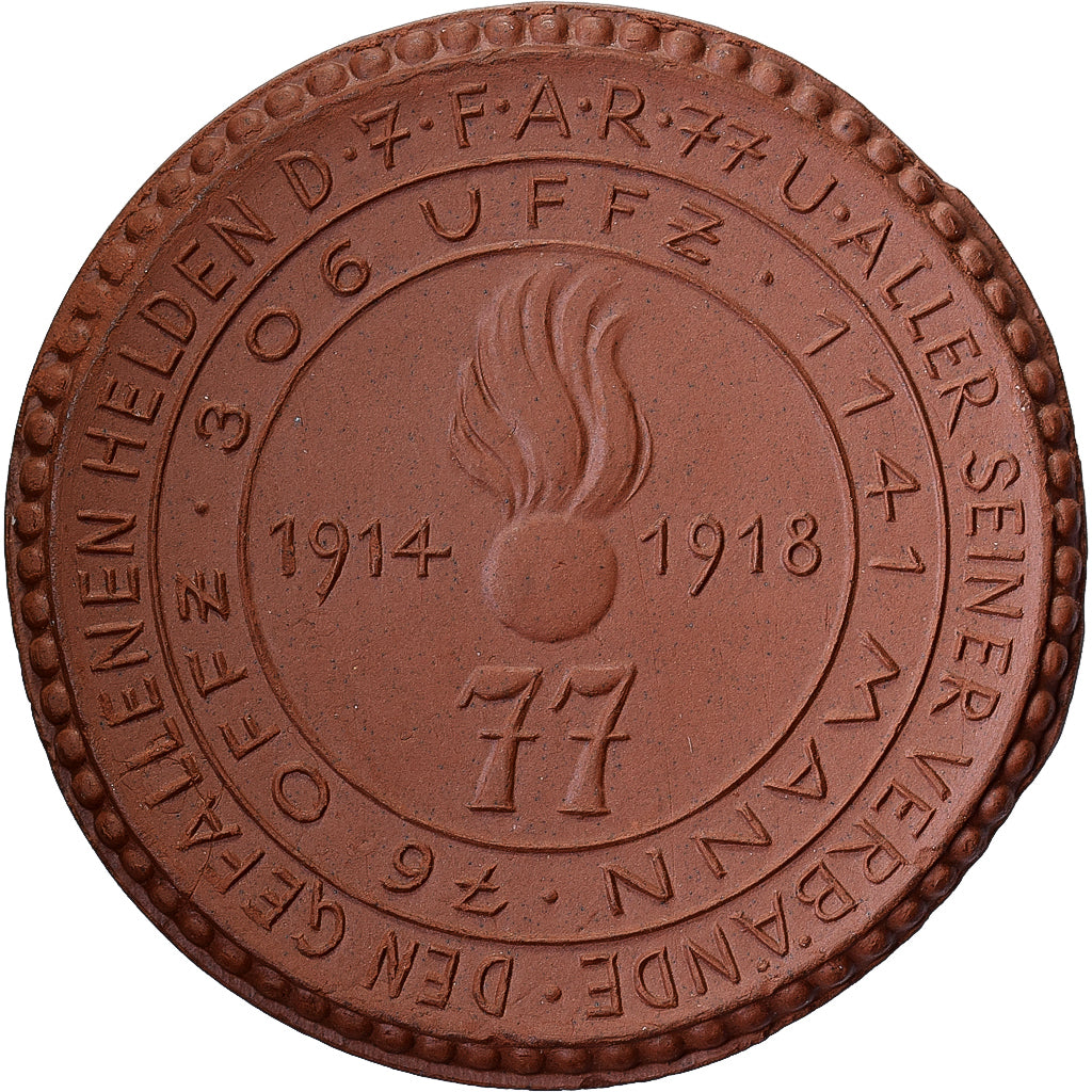 Germania, medaglia, Ehret die Toten, Leipzig, 1922, Porcellana, SPL