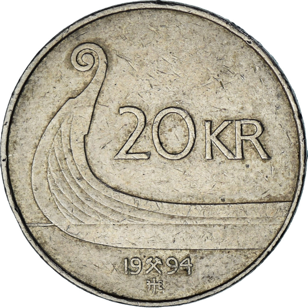 Norway, 20 Kroner, 1994