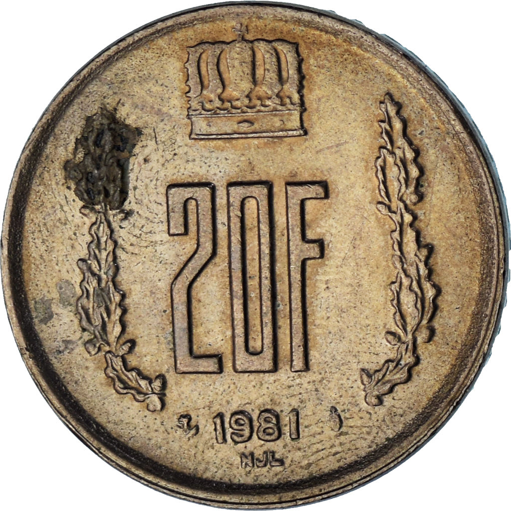 Luxemburgo, 20 Francs, 1981