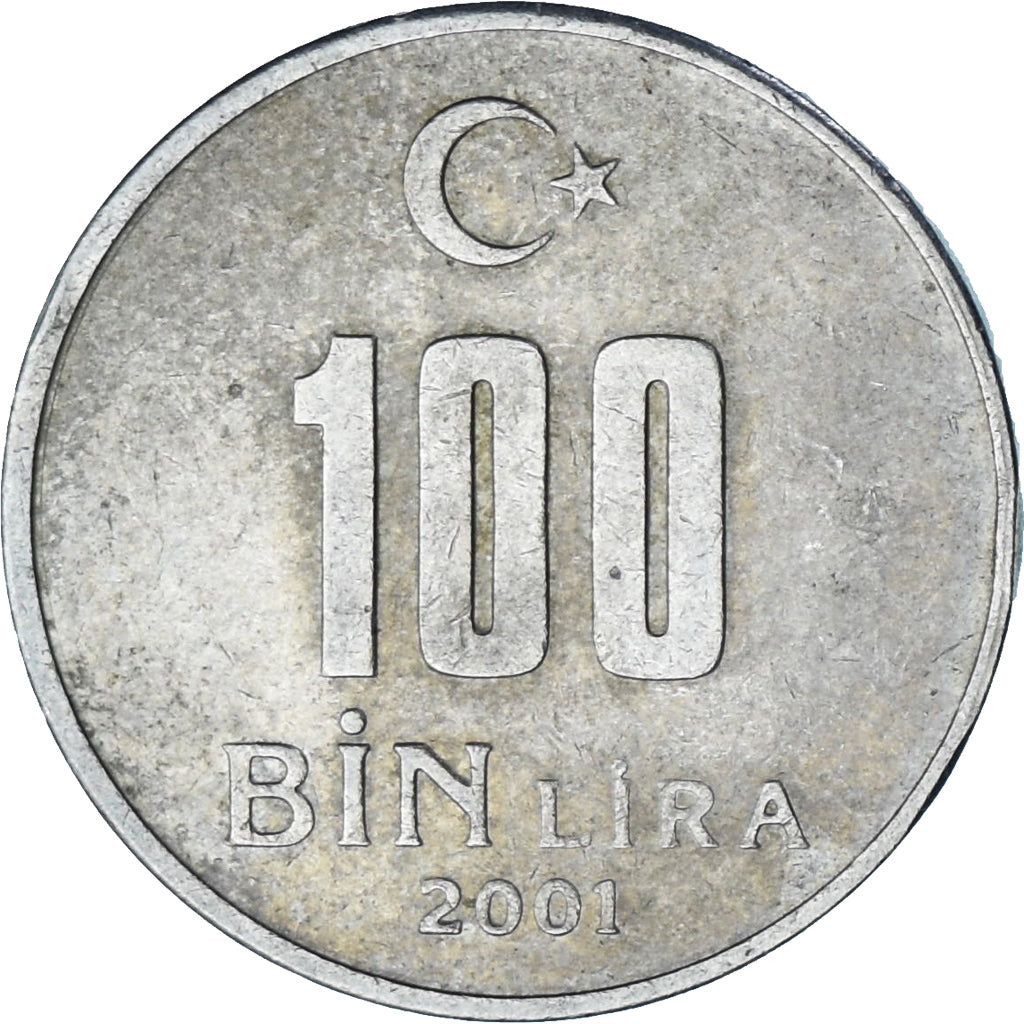 Turkije, 100000 Lira, 100 Bin Lira, 2001