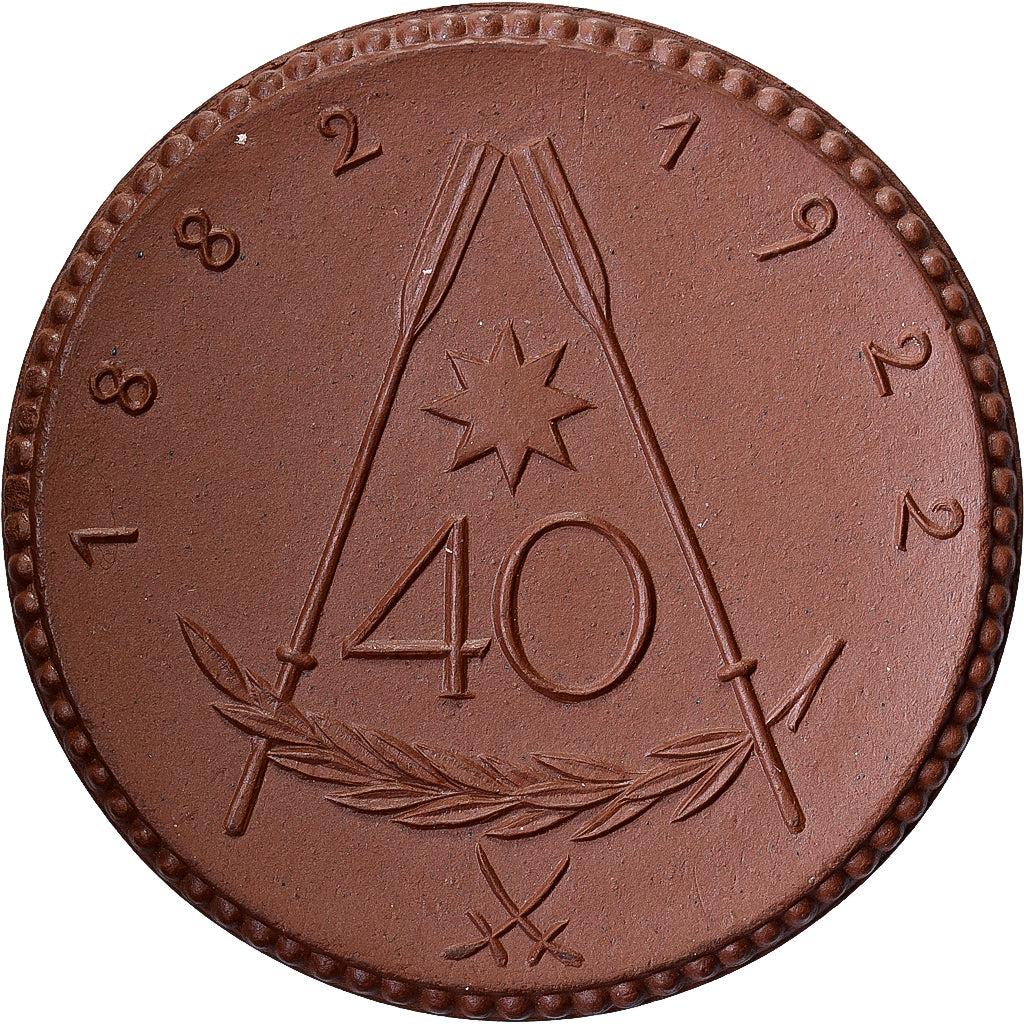 Deutschland, Medaille, Meissen, 40 ans du club d'avirons Neptune, 1922