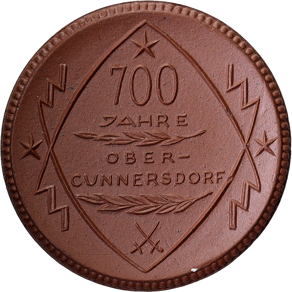 Alemania, medalla, 700 ans d'Obercunnersdorf, 1921, Porcelana, SC