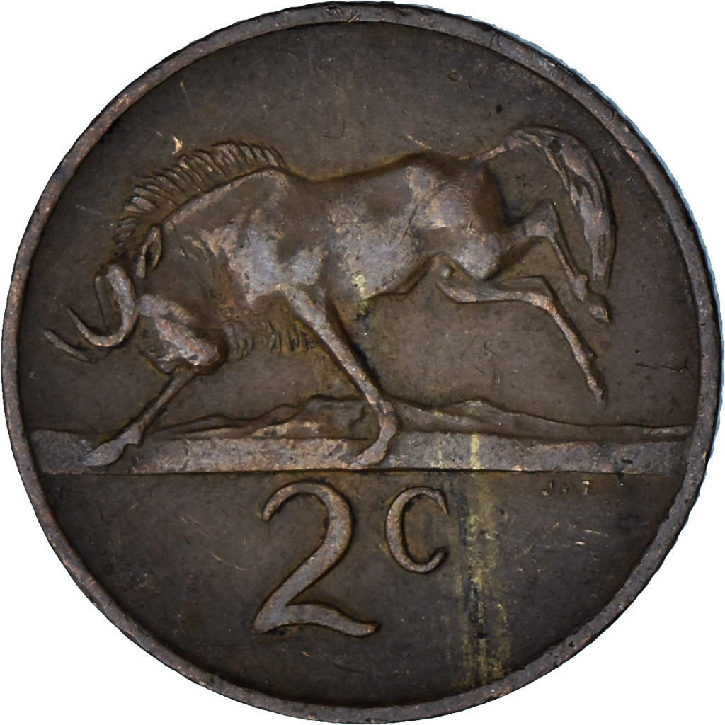 Afrique du Sud, 2 Cents, 1973