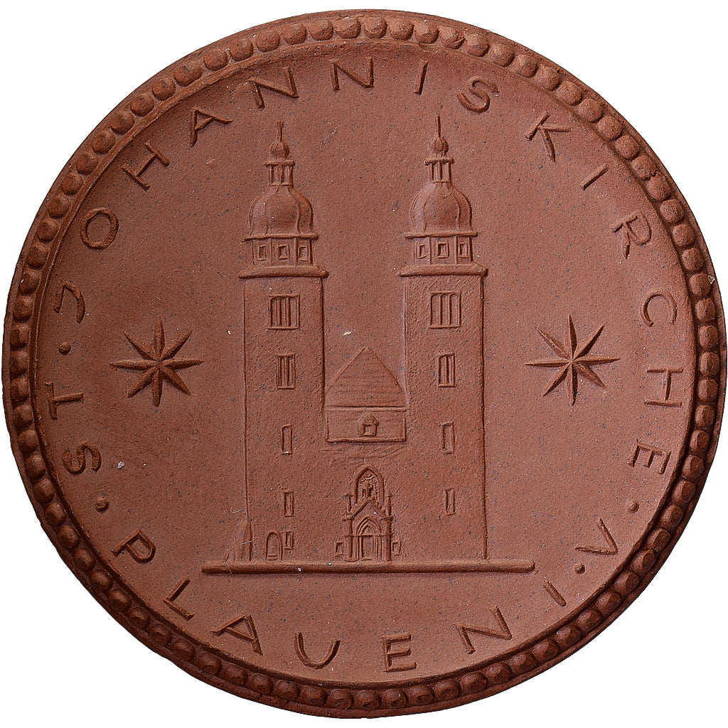 Alemanha, medalha, 800 years of Johanniskirche, 1922, Porcelana, MS(63)