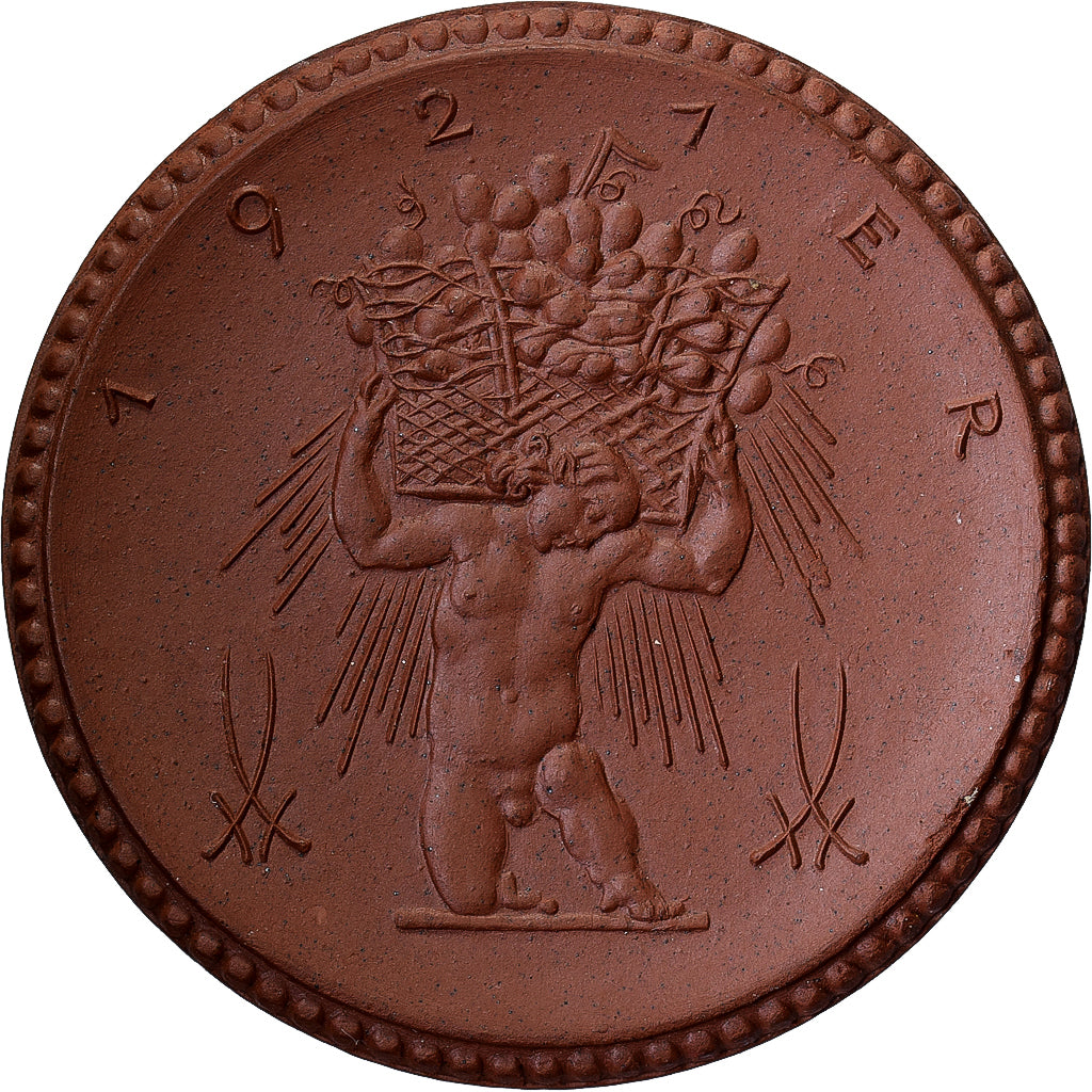 Germany, Medal, Weingrosshandlung, Meissen, 1921, Porcelain, MS(63)