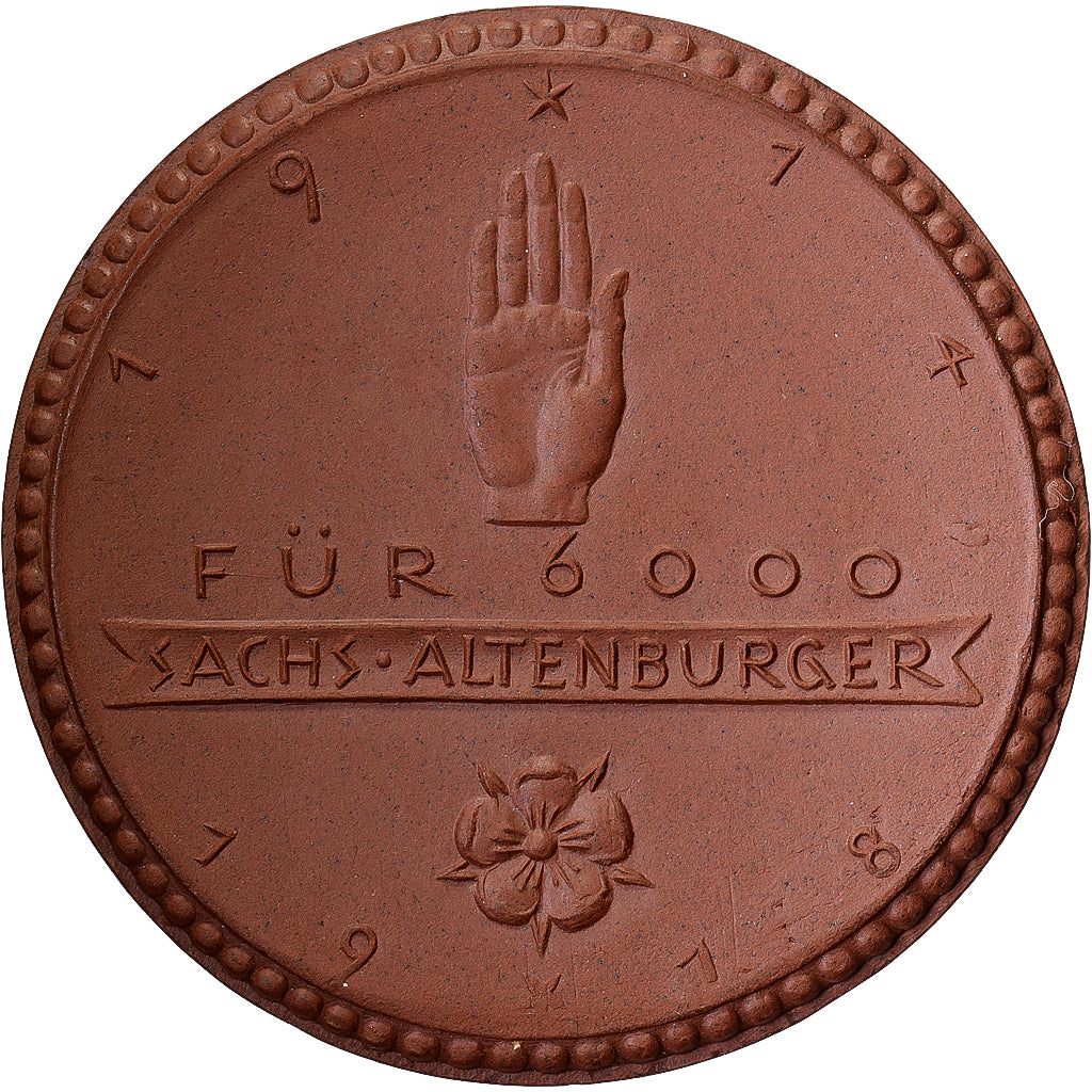 Alemanha, medalha, Mémorial des guerriers d'Altenburg Leuchtenburg, 1921