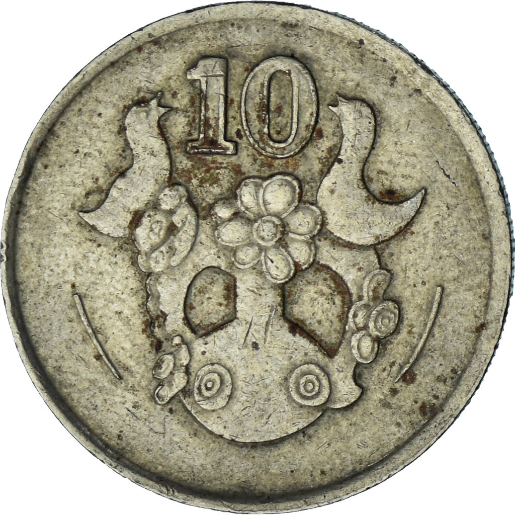 Cyprus, 10 Cents, 1990