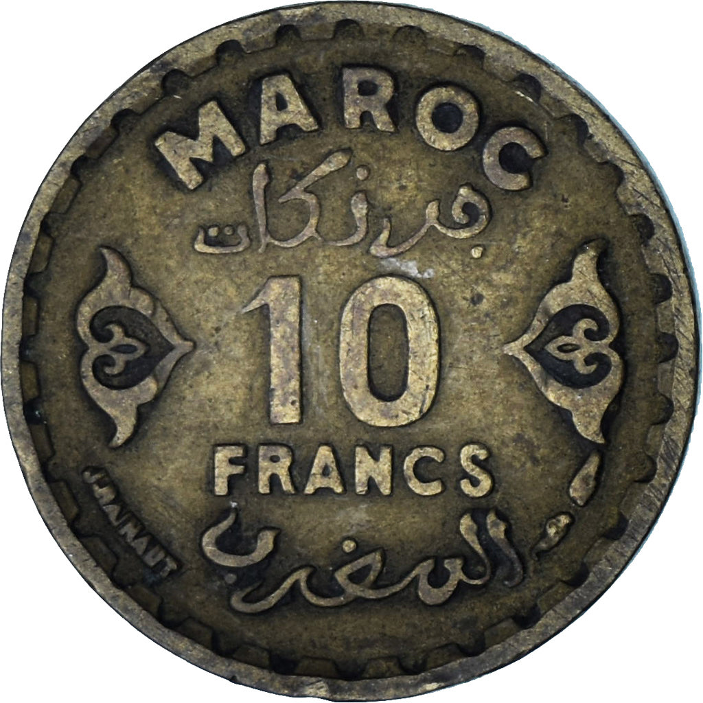 Marruecos, 10 Francs, 1951