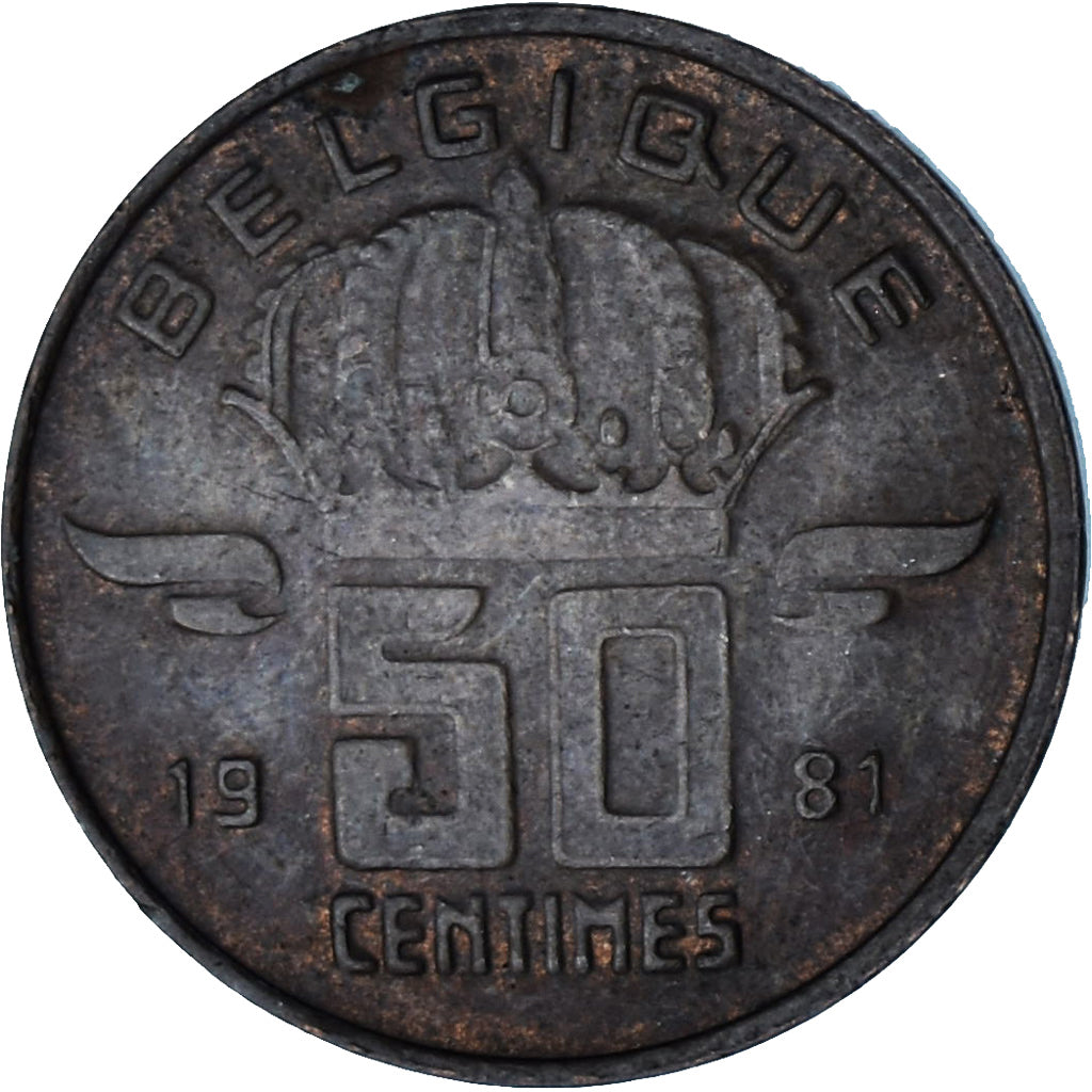 Bélgica, 50 Centimes, 1981