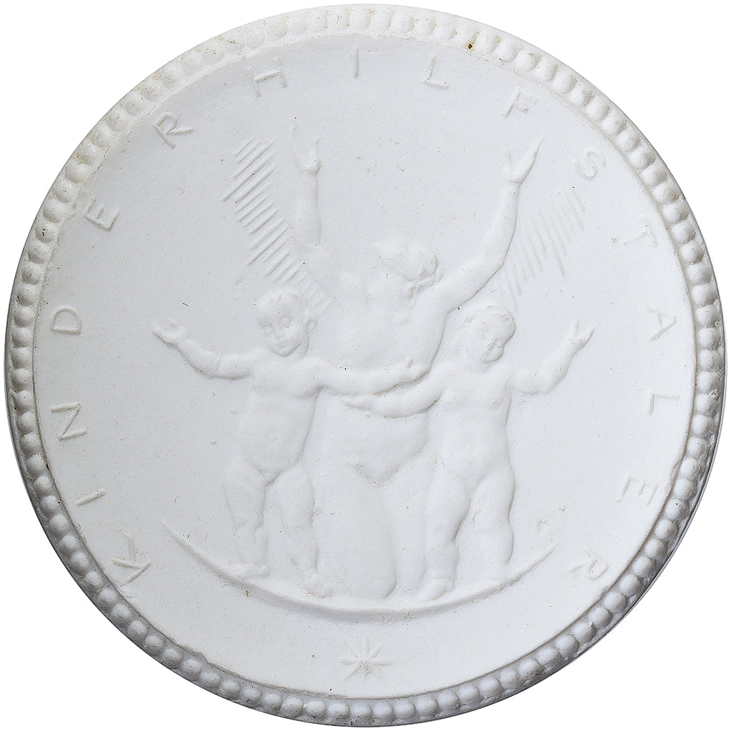 Germany, Medal, Waldenburg-Schles, Kinderhilfstaler, Porcelain, MS(63)