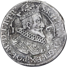 Poland–Lithuania, Sigismund III, 1/4 Thaler, 1624, Gdańsk, Silver, VF(20-25)