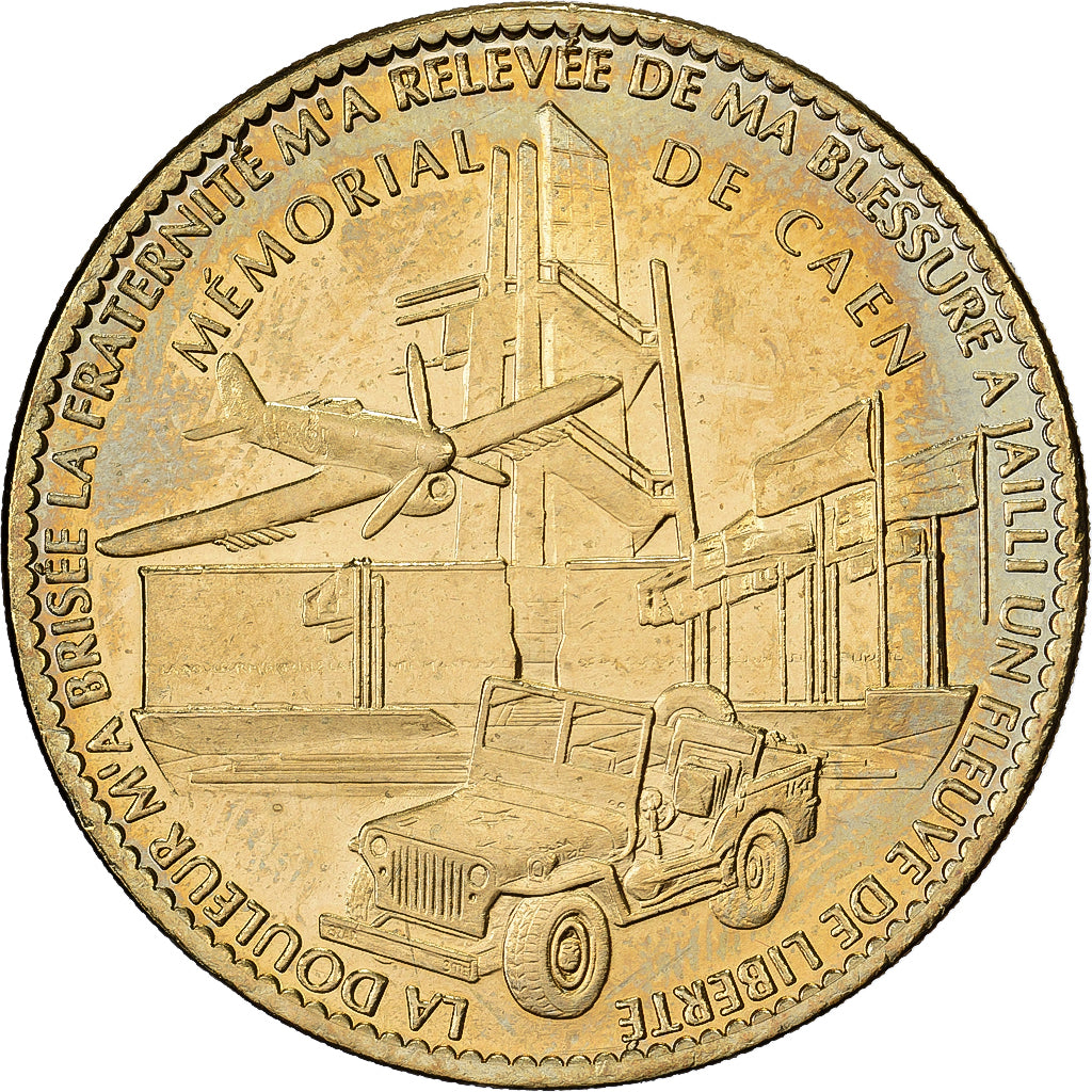 Francia, medalla, Mémorial de Caen, Jeep et Avion, 2011