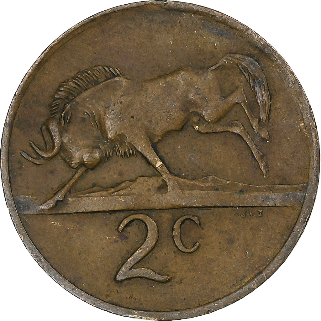 Afrique du Sud, 2 Cents, 1975