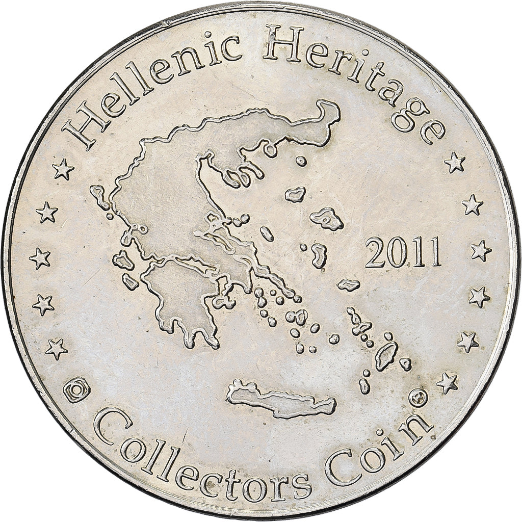 Grecia, ficha, Lindos taxi, Rhodes, 2011, Cupronickel, SPL