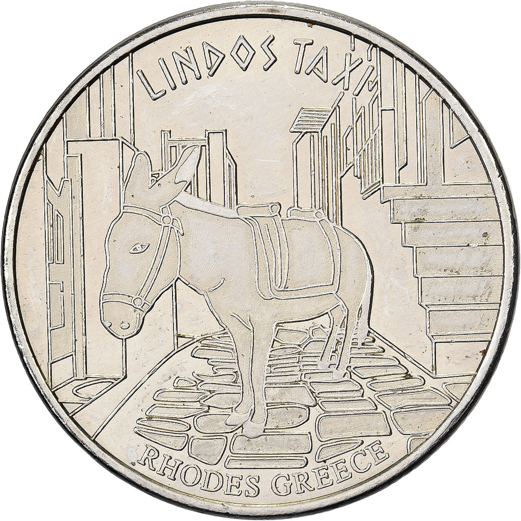 Griekenland, Token, Lindos taxi, Rhodes, 2011, Cupronickel, UNC-