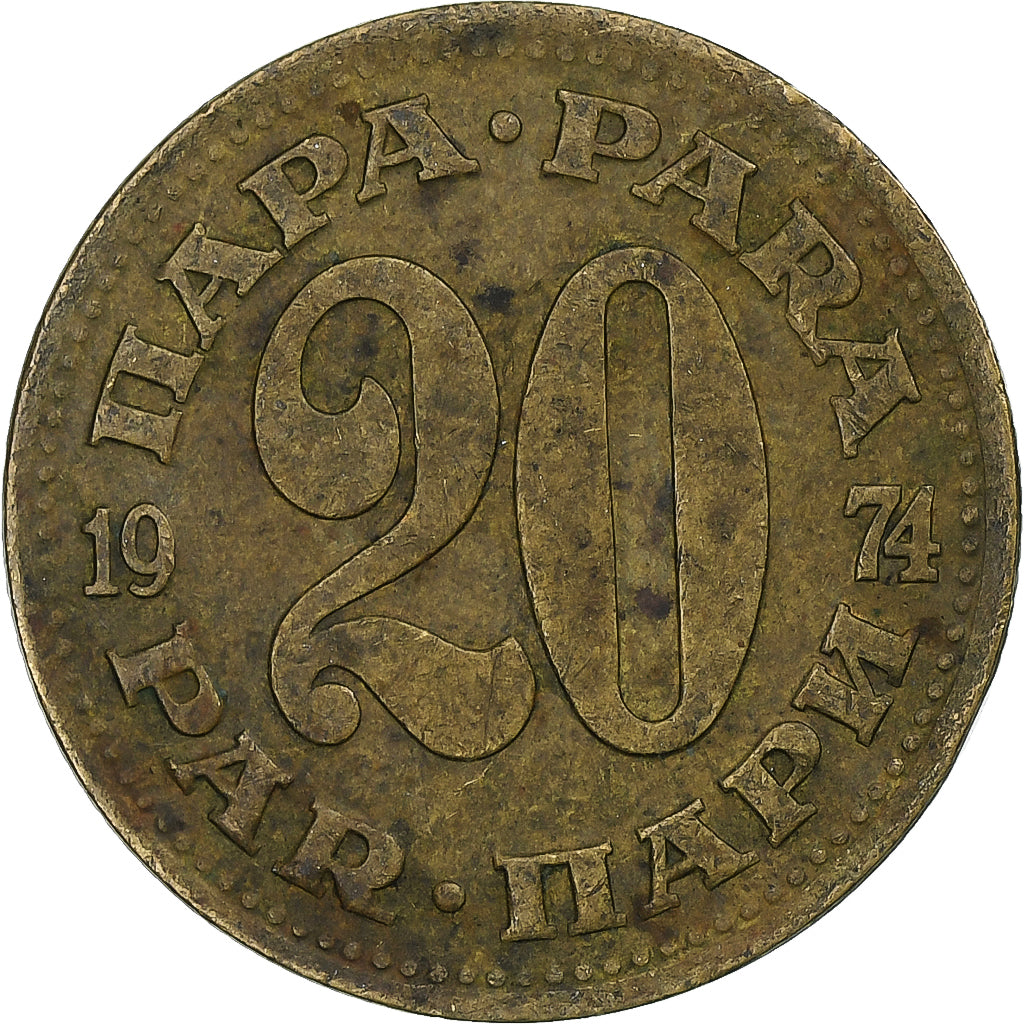Jugoslávia, 20 Para, 1974