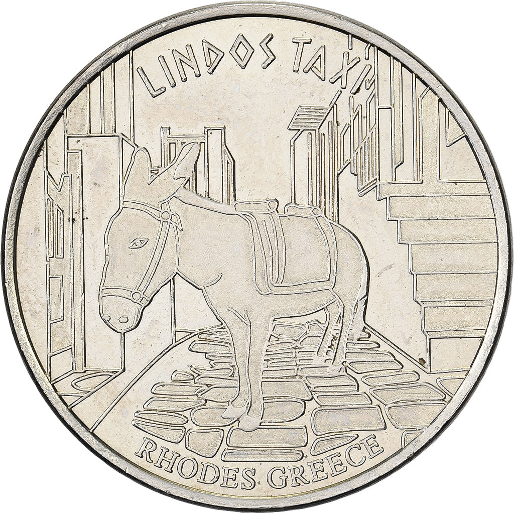 Greece, Token, Rhodes, Lindos, Cupronickel, MS(60-62)