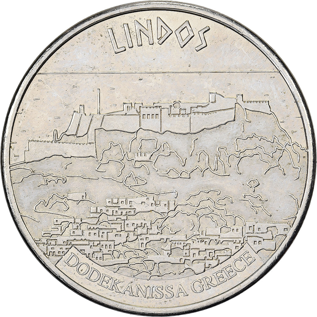 Greece, Token, Rhodes, Lindos, Cupronickel, MS(60-62)