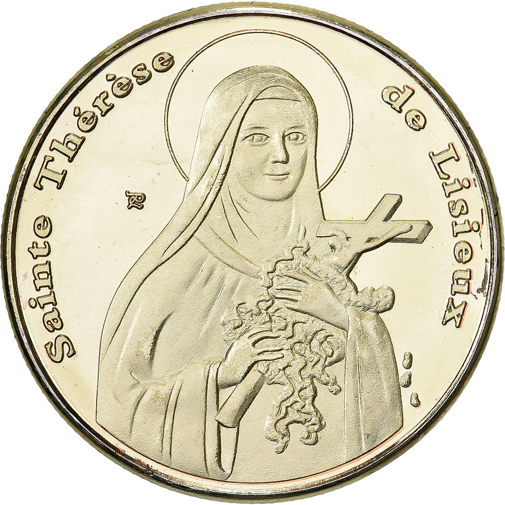 Francja, medal, Sainte Thérèse de Lisieux, Lisieux - Le Carmel, Miedzionikiel