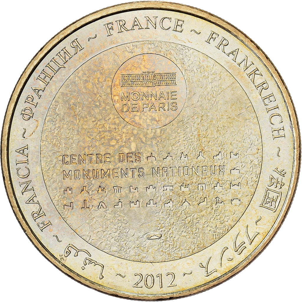 Francja, medal, Abbaye du Mont Saint-Michel, 2012, MDP, Miedzionikiel Aluminium