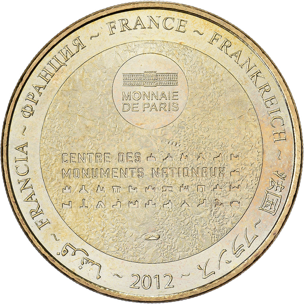 Francja, medal, Mont Saint-Michel, 2012, MDP, Miedzionikiel Aluminium, MS(63)