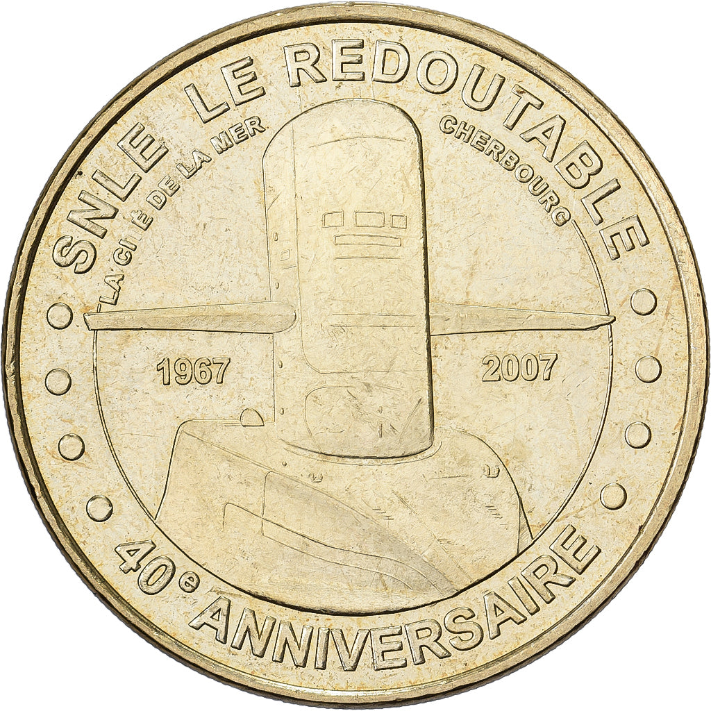 Francja, medal, Le Redoutable, 2007, MDP, Miedzionikiel Aluminium, MS(63)