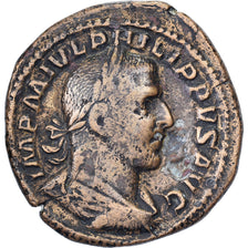 Philip I, Sestertius, 244-249, Rome, Bronze, EF(40-45), RIC:166a