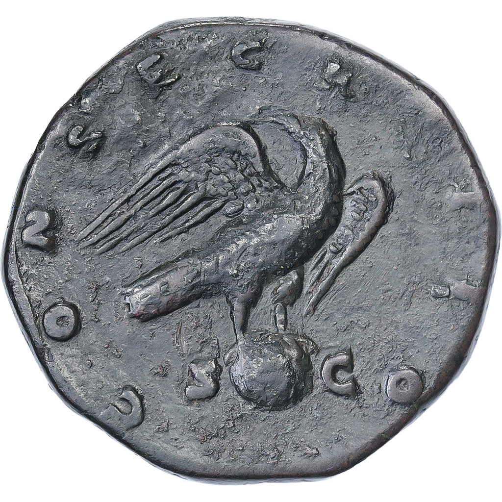 Divus Marcus Aurelius, Sestertius, 180, Rome, Bronze, EF(40-45), RIC:654