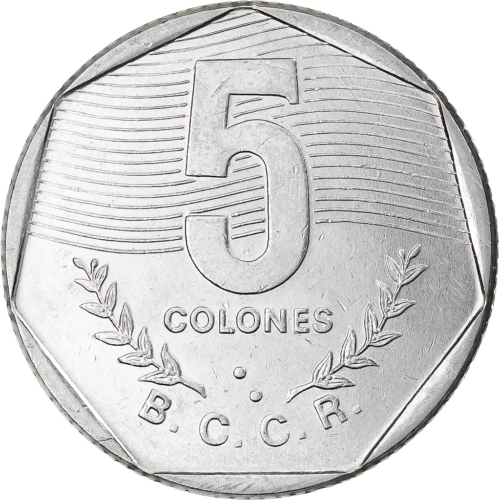 Costa Rica, 5 Colones, 1985